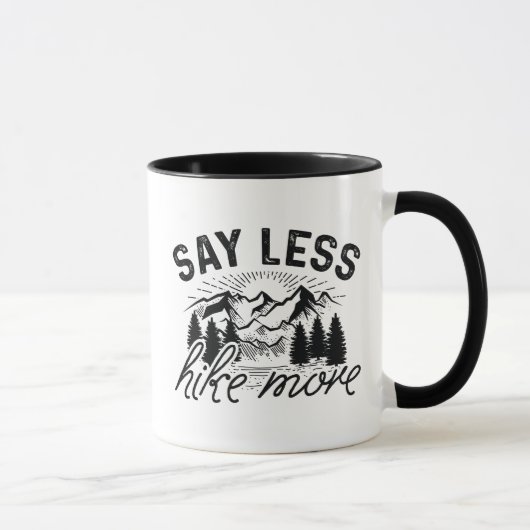 Mug Dites moins de randonnée plus (Droite)