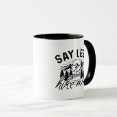 Mug Dites moins de randonnée plus (Devant droit)