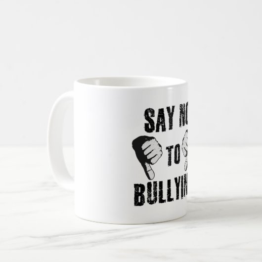 Mug Dites non à l'intimidation (Devant gauche)