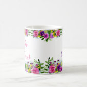 Mug Dites oui à la proposition d'être rose florale (Centre)