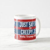 Mug Dites simplement non au Déplaisant Joe Pro Donald  (Devant droit)