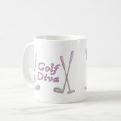Mug Diva de golf (Devant gauche)