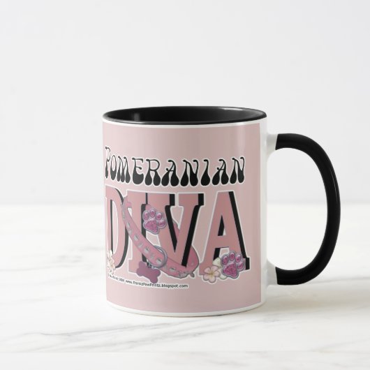 Mug DIVA de Pomeranian (Droite)
