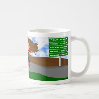 Mug Diva de Vespa - voyage par la route italien