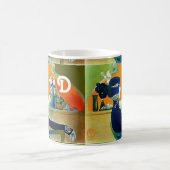 MUG DIVA EN BLEU, MONOGRAMME DE MODE BEAUTÉ (Centre)