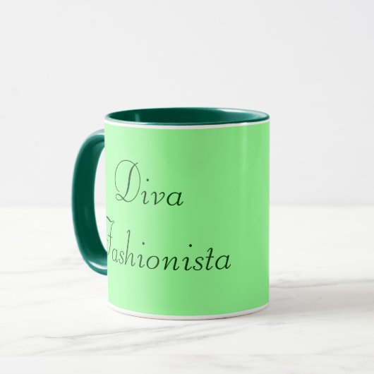 Mug Diva Fashionista Au Printemps (Devant gauche)