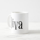 Mug Diva Funny Whimsical Typographie (Devant gauche)