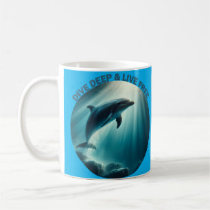 Mug Dive Deep Live Dolphin gratuit