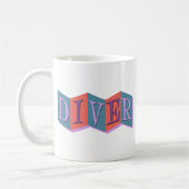 Mug Diver (panneau rétro) (Gauche)