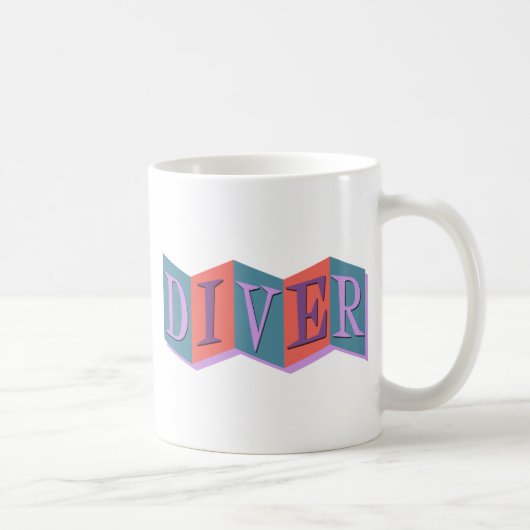Mug Diver (panneau rétro) (Droite)