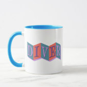 Mug Diver (retro sign) (Gauche)