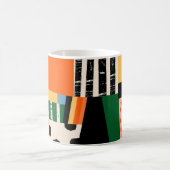 Mug Diverses formes : conception transparente abstrait (Centre)