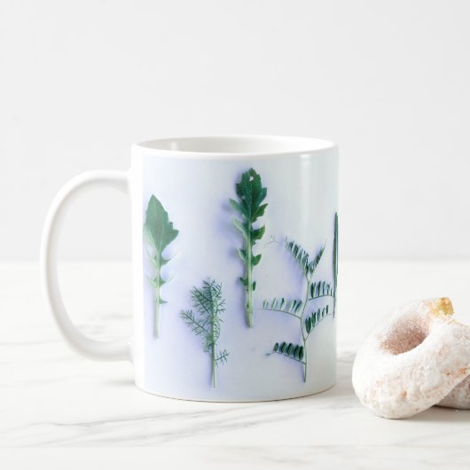 Mug Diverses Formes Vert Feuille Nature (Avec donut)