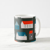 Mug Diverses petites maisons minuscules. Style coupé e (Devant droit)