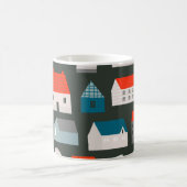Mug Diverses petites maisons minuscules. Style coupé e (Centre)
