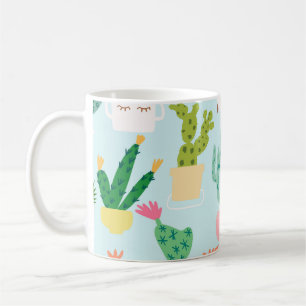 Mug Diversité des cactus, vintage arrière - plan sans