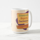 Mug Diversité Équité Inclusion; Valeurs Américaines 19 (Devant droit)