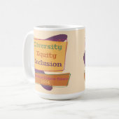 Mug Diversité Équité Inclusion; Valeurs Américaines 19 (Devant gauche)