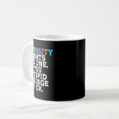 Mug Diversity Hurts You Stud Orange Fck Funny Slogan  (Devant gauche)