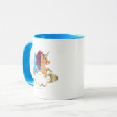 Mug Divine la licorne | Lune et nuages (Devant gauche)