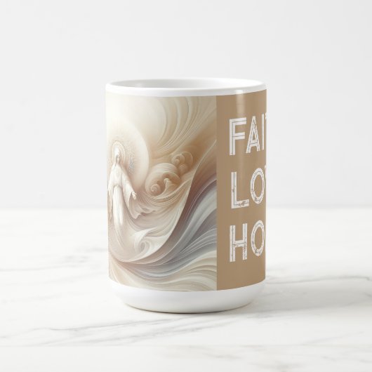 Mug Divine Mère Bénédiction Au Milieu De Tons Blanches (Centre)