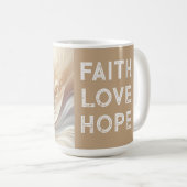 Mug Divine Mère Bénédiction Au Milieu De Tons Blanches (Devant droit)