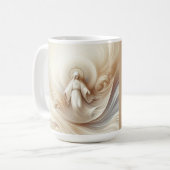 Mug Divine Mère Bénédiction Au Milieu De Tons Blanches (Devant gauche)