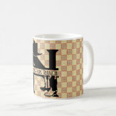 Mug Diviser le monogramme de cowboy 'N' (Devant droit)