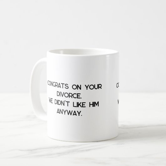 Mug Divorce Cadeau (Devant gauche)