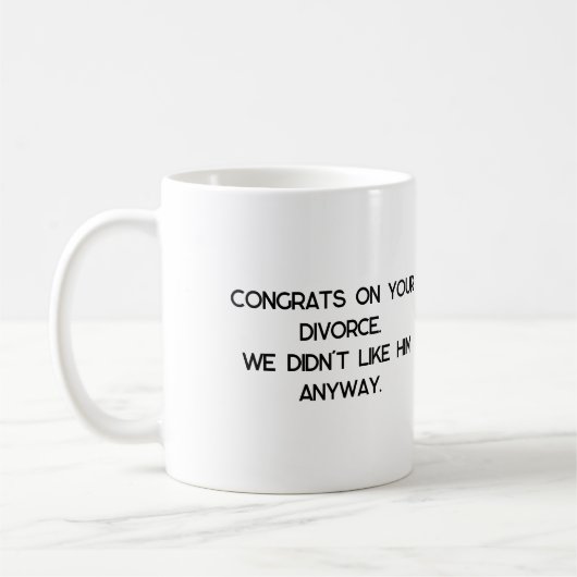 Mug Divorce Cadeau (Gauche)