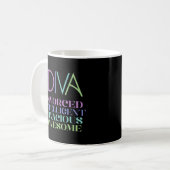 Mug Divorce Diva Divorcé Intelligent Vivace Awesom (Devant gauche)
