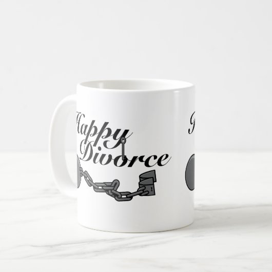 Mug Divorce heureux ! (Devant gauche)