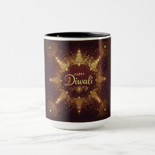 Mug Diwali doré
