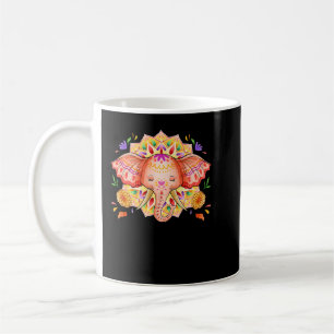Mug Diwali Elephant Illustration Deepavali Hindu Festi