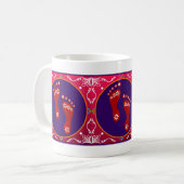 Mug Diwali Rangoli Coloré Avec Empreinte (Devant gauche)