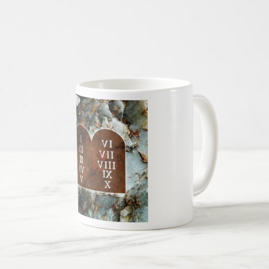 Mug Dix commandements (Devant droit)