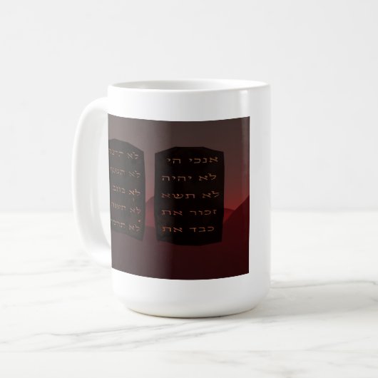 Mug Dix commandements (Devant gauche)