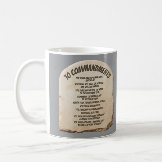 Mug Dix Commandements (Gauche)