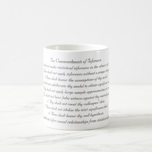 Mug Dix commandements d'inférence (Centre)