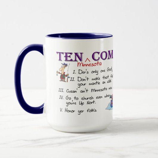 Mug Dix commandements du Minnesota (Gauche)