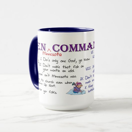 Mug Dix commandements du Minnesota (Devant gauche)