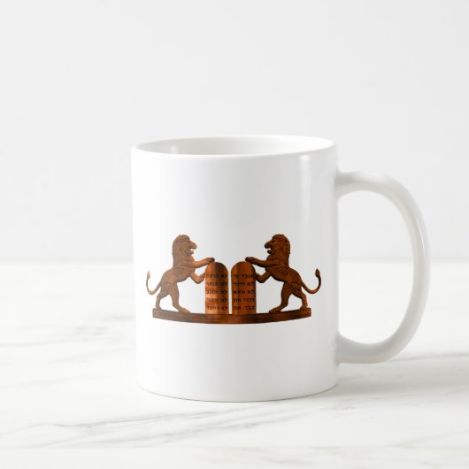 Mug Dix commandements et lions (Droite)