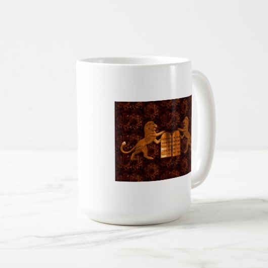 Mug Dix commandements et lions (Devant droit)