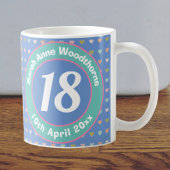 Mug Dix-Huit Ans. Anniversaire.