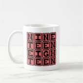 Mug Dix-Neuf Dix-Huit, Année 1918 (Gauche)