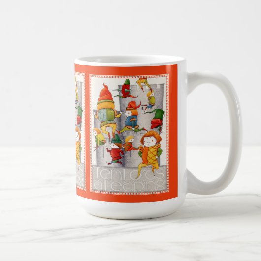 Mug DIX SEINS UNE TONNE TOMBE BLANCHE - Rouge (Droite)