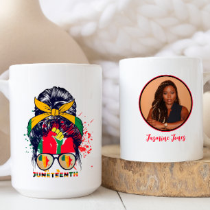Mug Dix-septième fête avec nom et photo personnalisés