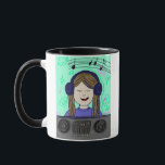 Mug DJ Ayla and DJ Ninja<br><div class="desc">drawing for artproject from our town as a co-opereation between Ayla and arrowpuppy</div>