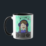 Mug DJ Ayla and DJ Ninja<br><div class="desc">drawing for artproject from our town as a co-opereation between Ayla and arrowpuppy</div>