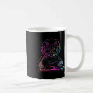 Mug Dj Cat Edm Techno House Music Amusant Amoureux des